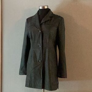 Ladies Blk Rain Jacket Geoffrey Beene Size S
